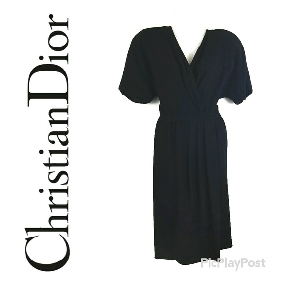 Dior Dresses & Skirts - NAME YOUR PRICE Vintage Dior Black Wrap Dress